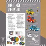 Atelierul creativ Joc Asambleaza masinile de curse Grand Djeco