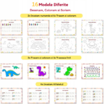 Carte cu activitati educative si Stickere reutilizabile in limba engleza