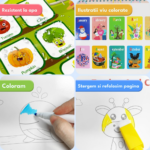 Carte cu activitati educative si Stickere reutilizabile in limba engleza