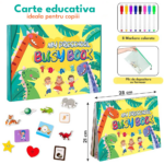 Carte cu activitati educative si Stickere reutilizabile in limba engleza