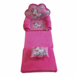 Fotoliu extensibil Unicorn cu Perna din plus Roz 115cm 3 placi