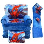 Fotoliu extensibil cu Perna din plus Spiderman 150cm 4 placi