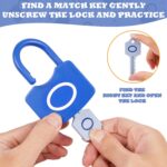 Joc Montessori Asociere Lacate cu chei si Forme geometrice culori