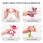 Jucarie Arcada cu zornaitori Jucarii moi pentru dentitie bebe