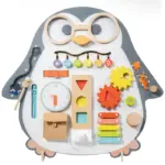 Placa Busy Board Pinguinul cu activitati educative Tabla desen
