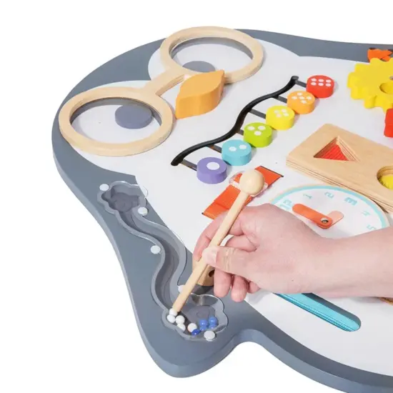 Placa Busy Board Pinguinul cu activitati educative Tabla desen