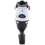 Role reglabile Alb-Negru din aluminiu cu Roti din silicon si frana