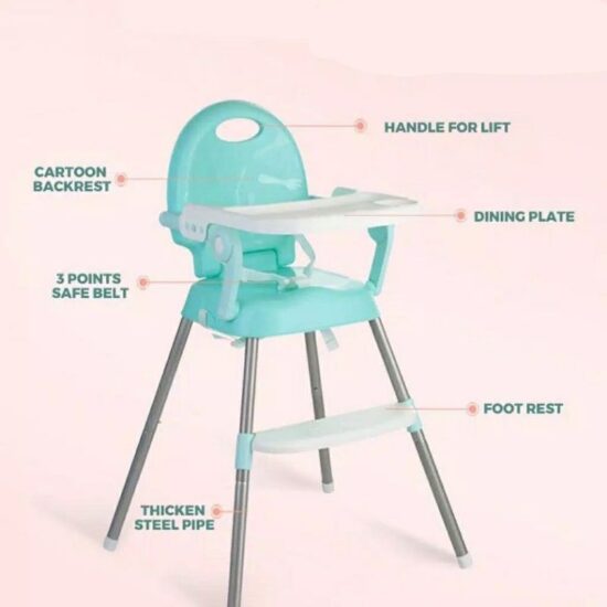 Scaun si Masa reglabil pentru bebelusi cu Tavita detasabila