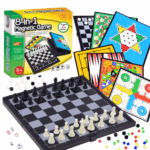 Set 8 Jocuri de societate Sah Dame chinezesti Table Tintar