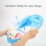 Cort de joaca copii Bleu Tunel Piscina Casuta Cos baschet 3 in 1