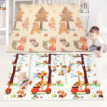 Covor pliabil Padurea Animalute reversibil spuma 180X200 cm