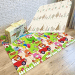 Covor pliabil de joaca Parcul de distractii si Padurea 180 x 200 cm