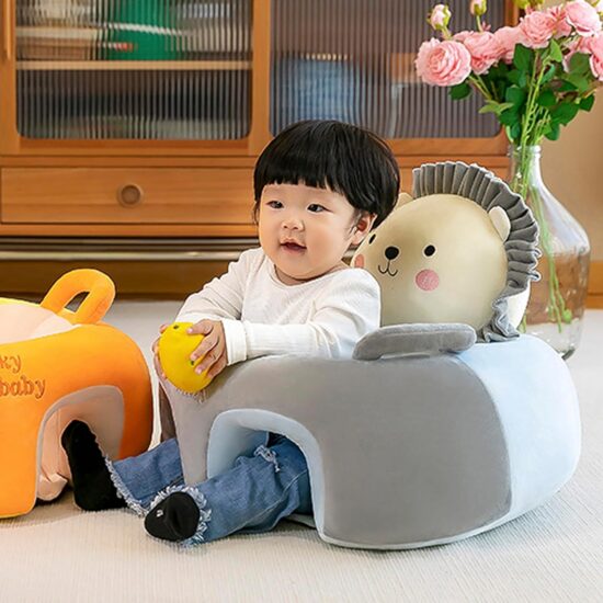 Fotoliu bebelusi Leul Gri cu suport pentru picioare din plus