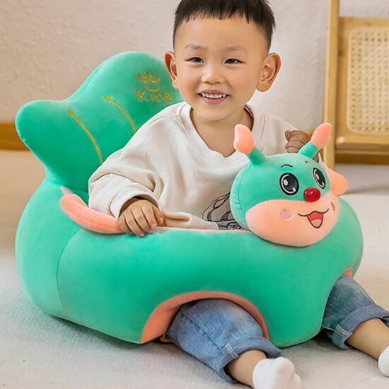 Fotoliu bebelusi Omida verde cu suport pentru picioare din plus