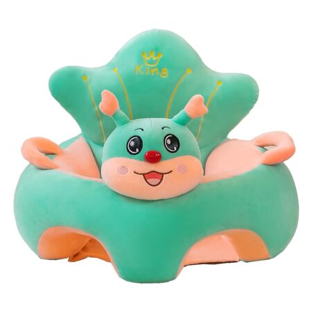 Fotoliu bebelusi Omida verde cu suport pentru picioare din plus