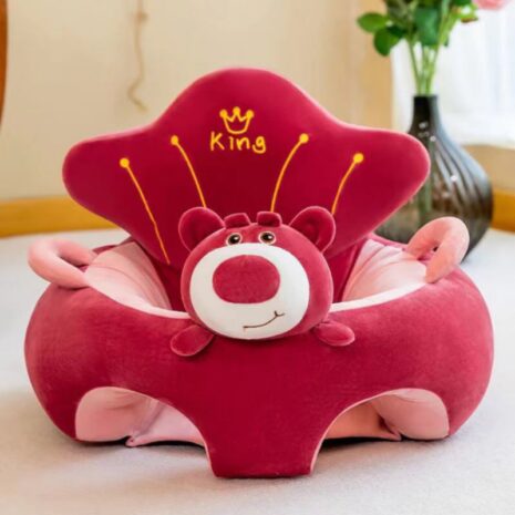 Fotoliu bebelusi Ursul King cu suport pentru picioare din plus