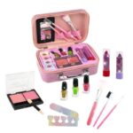 Geanta cosmetica Machiaj si Manichiura pentru fetite cu maner