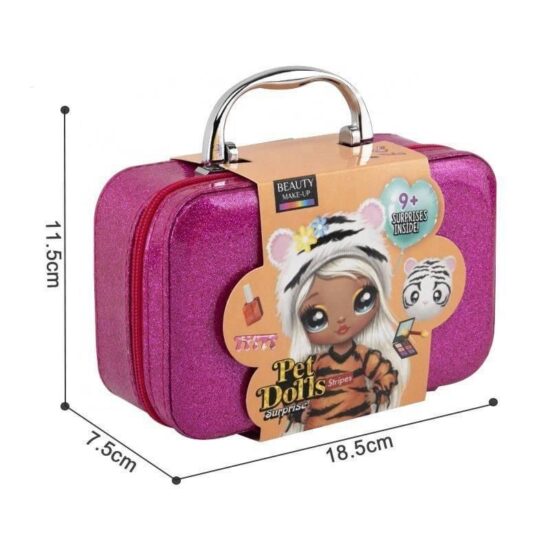 Geanta cosmetica Machiaj si Manichiura pentru fetite cu maner