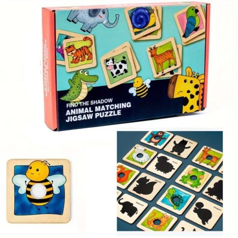 Joc educativ Jocul umbrelor Asociaza si recunoaste Animalele