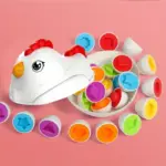 Jucarie Montessori Gaina cu Oua Sortarea formelor geometrice