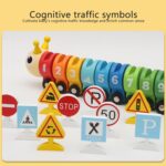 Jucarie Montessori Trenul Omida Digital si Semne de circulatie