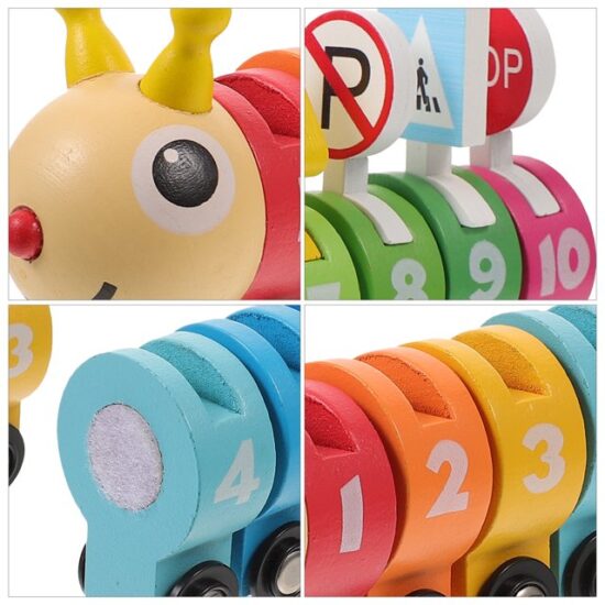 Jucarie Montessori Trenul Omida Digital si Semne de circulatie