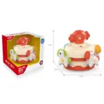 Jucarie Muzicala Mini Carusel rotativ Rosu Animalute pentru bebe