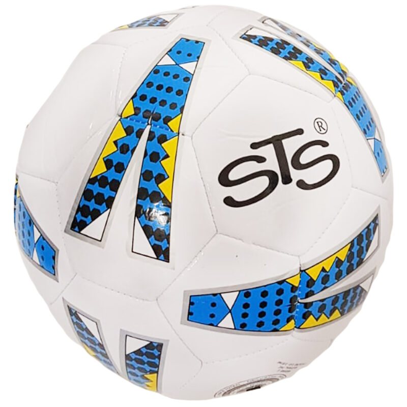 Minge de Fotbal Alb Albastru din policlorura de vinil