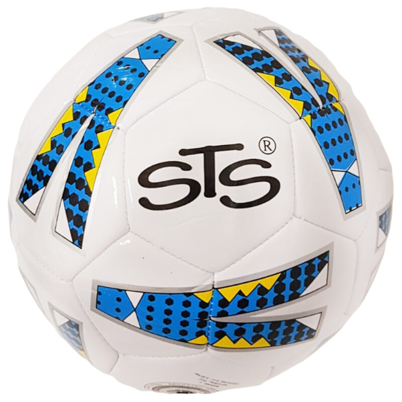 Minge de Fotbal Alb Albastru din policlorura de vinil