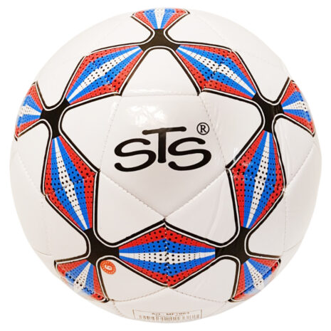 Minge de Fotbal Alb Rosu din policlorura de vinil