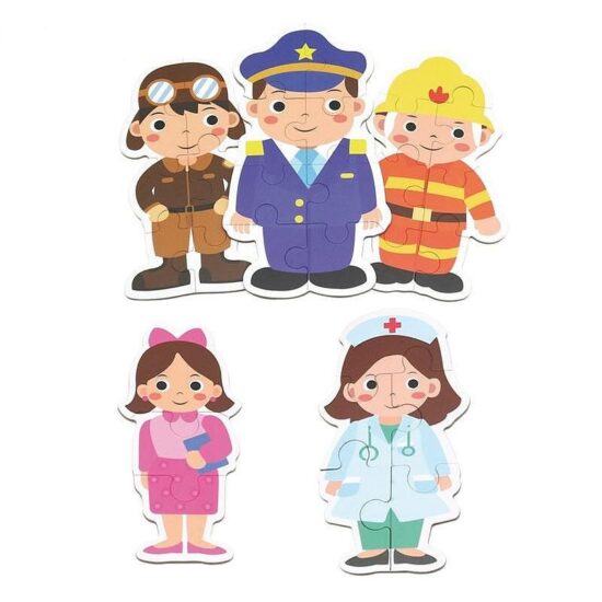 Puzzle-carton-Meseriile-din-33-piese-Formeaza-Profesiile