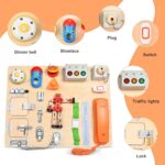 Tabla Montessori Incuietori Placa senzoriala activitati educative