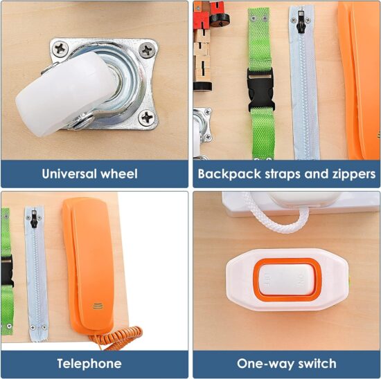 Tabla Montessori Incuietori Placa senzoriala activitati educative