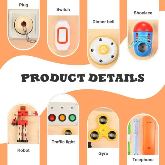 Tabla Montessori Incuietori Placa senzoriala activitati educative