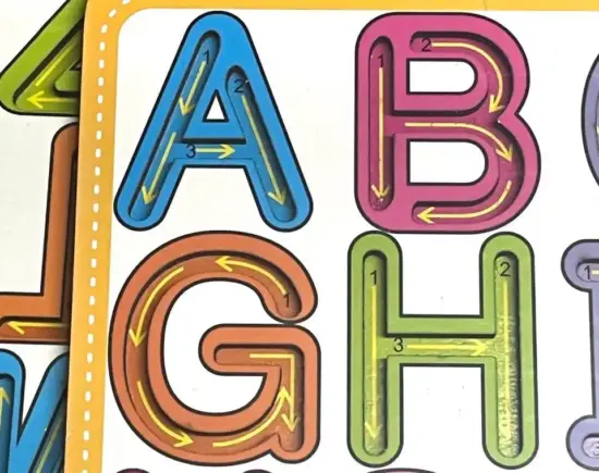 Tabla Montessori educativa Practica Ortografiei Scrierea literelor