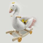 Balansoar copii plus Lebada cu roti mobile si centura de siguranta