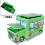 Cutie pentru depozitare Autobuzul Scolar pliabil cu capac si desene