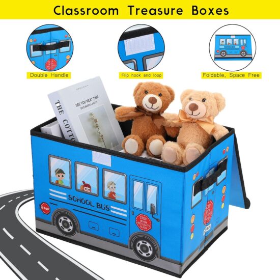 Cutie pentru depozitare Autobuzul pliabil cu capac si desene