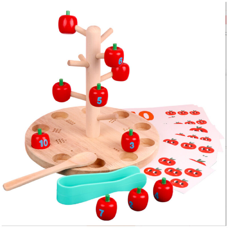 Joc Montessori Matematica si Indemanare Copacul cu mere
