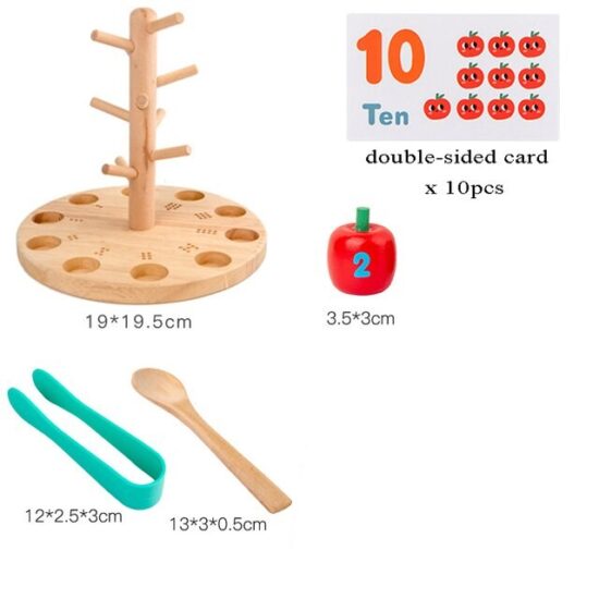 Joc Montessori Matematica si Indemanare Copacul cu mere