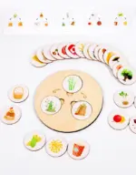 Joc Montessori lemn Evolutia lucrurilor tip Puzzle Ciclul vietii