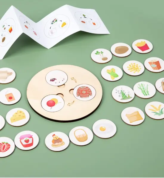 Joc Montessori lemn Evolutia lucrurilor tip Puzzle Ciclul vietii