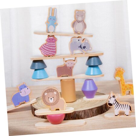 Joc de echilibru Asambleaza parcul animalelor Stivuire forme