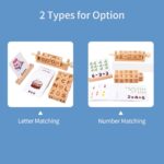 Joc educativ Cub rubik rotativ lemn Formeaza cuvinte si Operatii