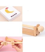 Joc educativ Cub rubik rotativ lemn Formeaza cuvinte si Operatii