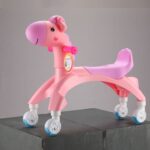 Jucarie 2in1 Balansoar Calut Animalut de impis cu roti Premergator