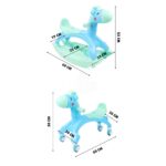 Jucarie 2in1 Balansoar Calut Animalut de impis cu roti Premergator