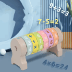 Jucarie Cilindru rotativ aritmetic Matematica tip Puzzle lemn
