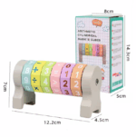 Jucarie Cilindru rotativ aritmetic Matematica tip Puzzle lemn