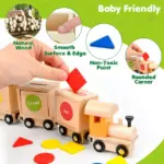 Jucarie Montessori Trenul pentru Sortarea Formelor geometrice